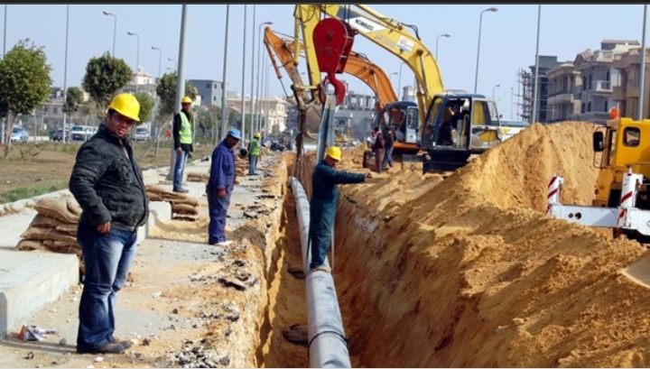 انتهاء أعمال شبكات الغاز الطبيعي بعدد من أحياء العاصمة الإدارية